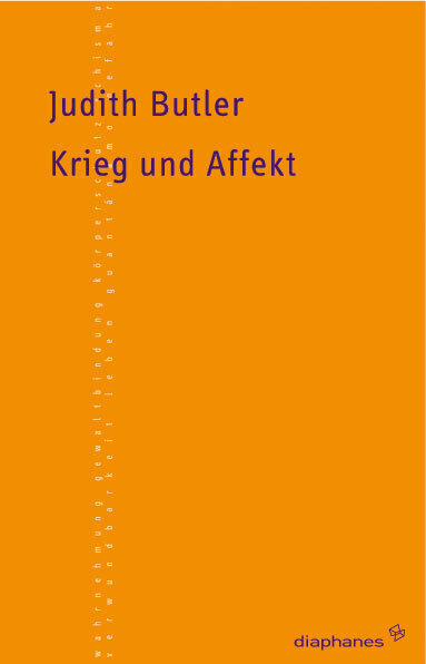 Cover: 9783037340790 | Krieg und Affekt | Judith Butler | Taschenbuch | 112 S. | Deutsch