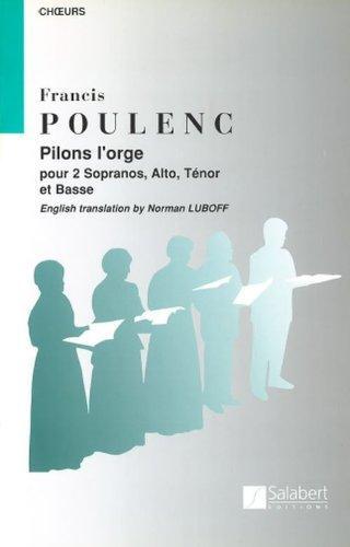 Cover: 9790048001459 | Pilons L'Orge | No. 3 des Huit Chansons Francaises | Francis Poulenc