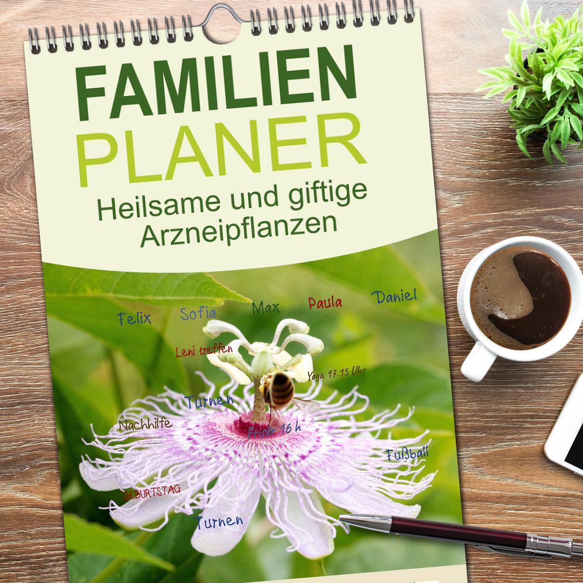 Bild: 9783457103265 | Familienplaner 2025 - Heilsame und giftige Arzneipflanzen mit 5...