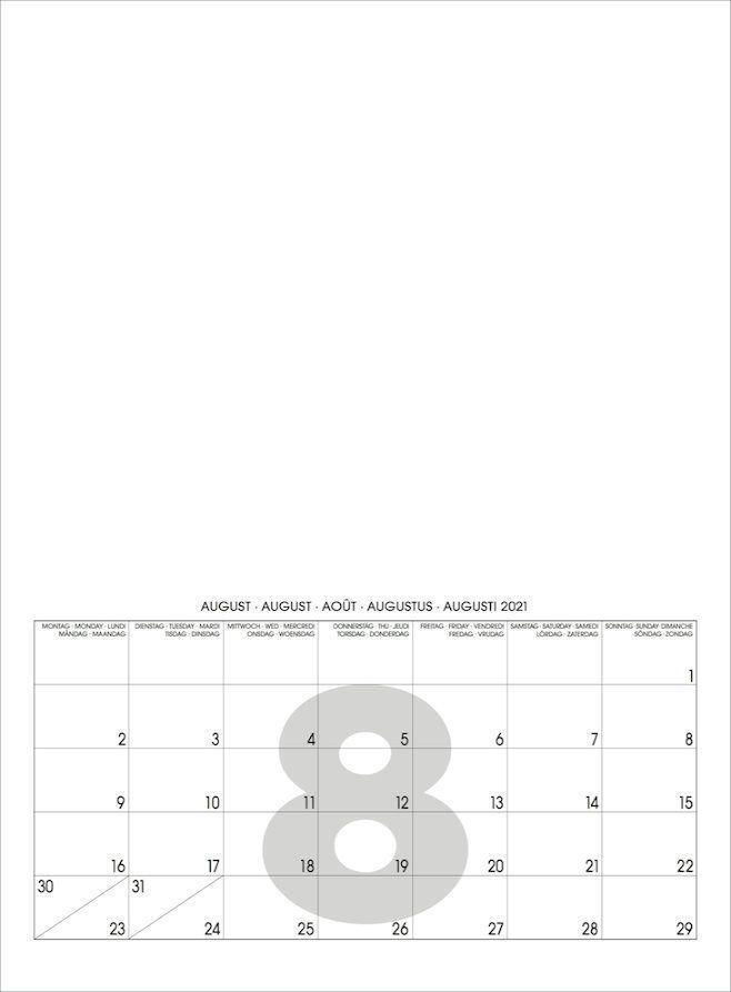 Bild: 9783931282110 | Mini White 2025  Blanko Mini A4 Format | Baback Haschemi | Kalender