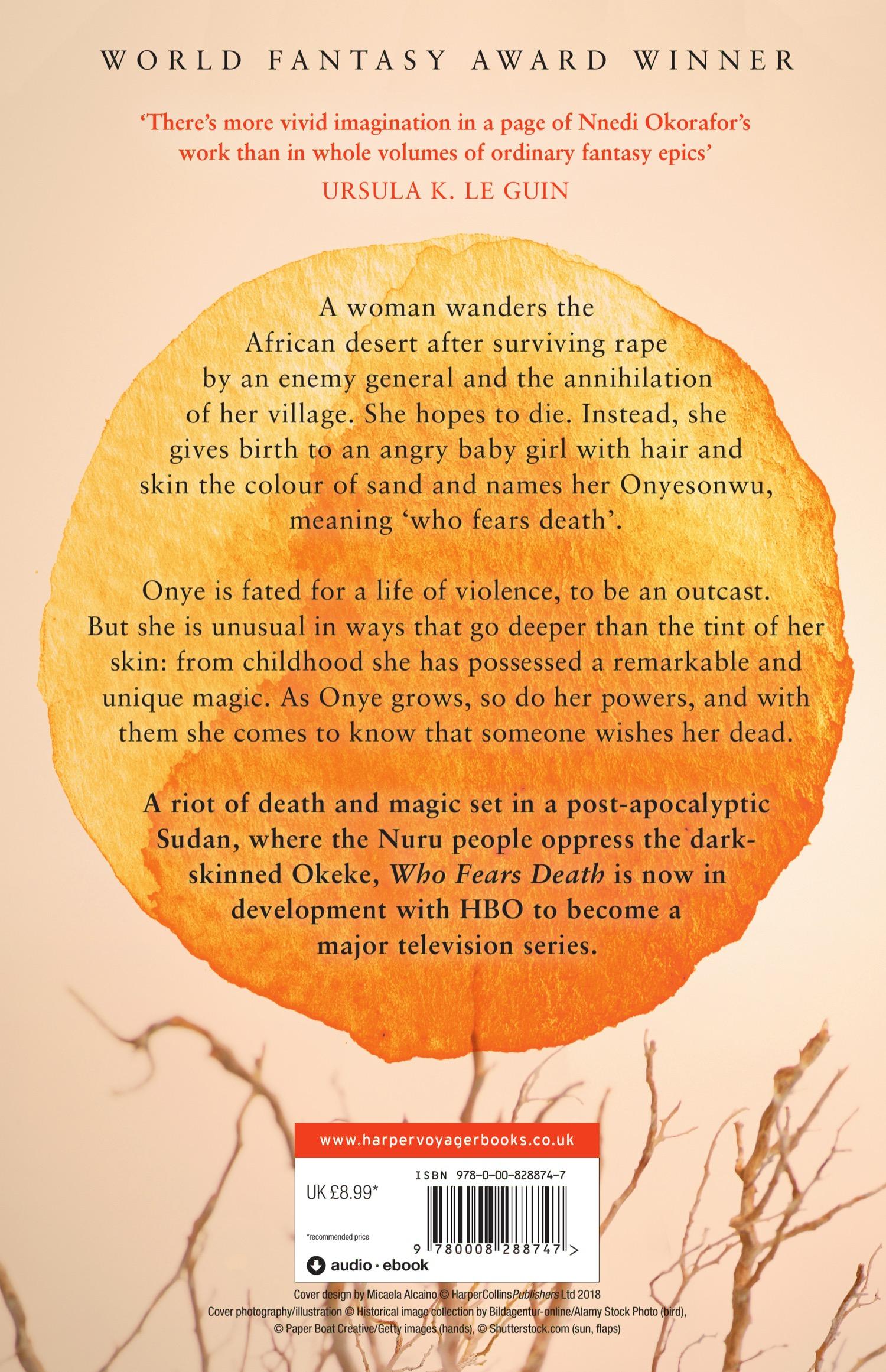 Rückseite: 9780008288747 | Who Fears Death | Nnedi Okorafor | Taschenbuch | 400 S. | Englisch