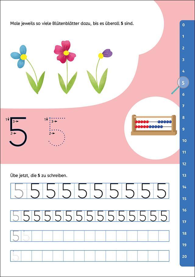 Bild: 9783743215153 | Schreiben lernen mit Spurrillen - Zahlen | Loewe Lernen und Rätseln