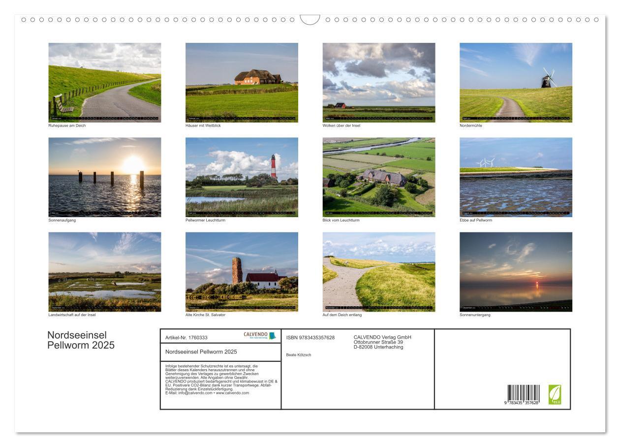 Bild: 9783435357628 | Nordseeinsel Pellworm 2025 (Wandkalender 2025 DIN A2 quer),...