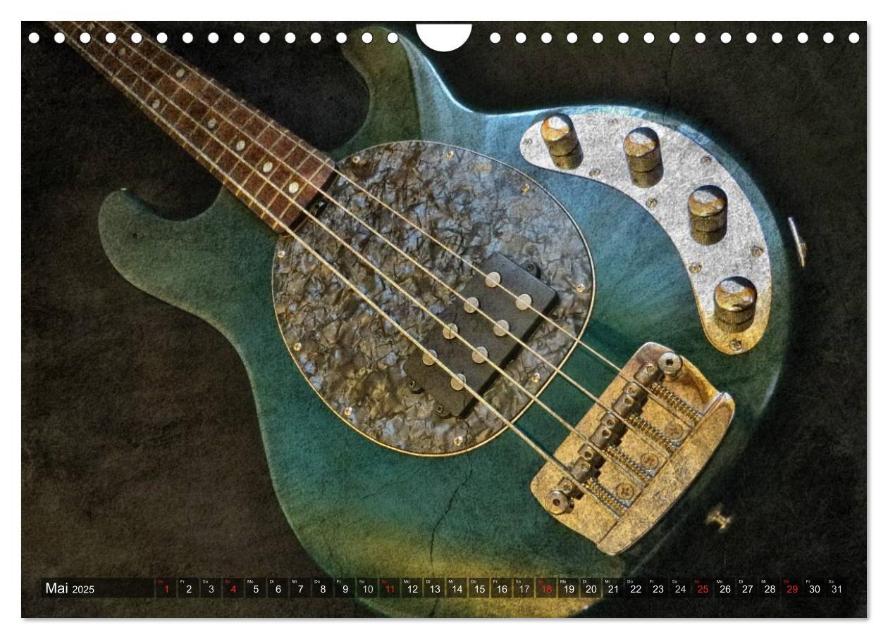 Bild: 9783435728572 | GITARREN Vintage Art (Wandkalender 2025 DIN A4 quer), CALVENDO...