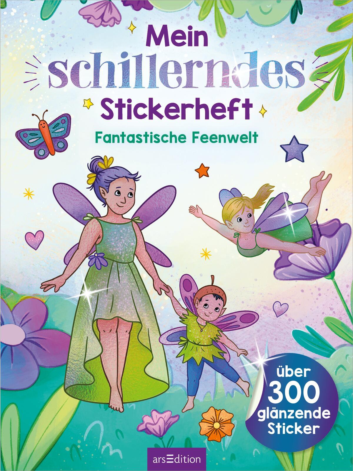 Bild: 9783845861432 | Mein schillerndes Stickerheft - Fantastische Feenwelt | Marie Zippel