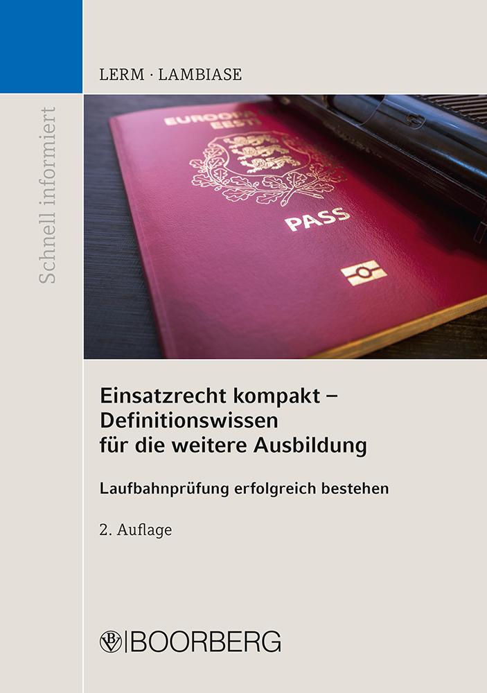 Cover: 9783415069671 | Einsatzrecht kompakt - Definitionswissen für die weitere Ausbildung