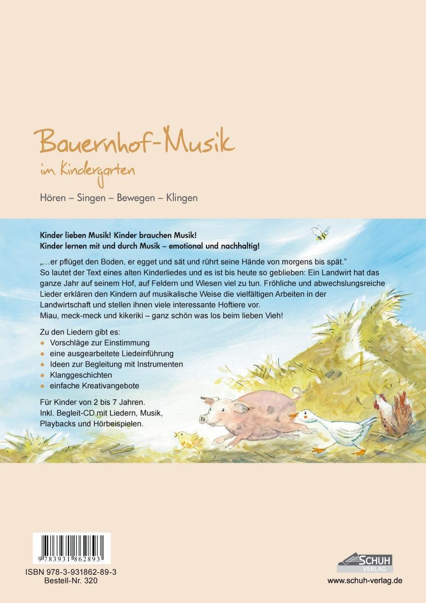 Bild: 9783931862893 | Bauernhof-Musik im Kindergarten (inkl. CD) | Karin Schuh | Broschüre