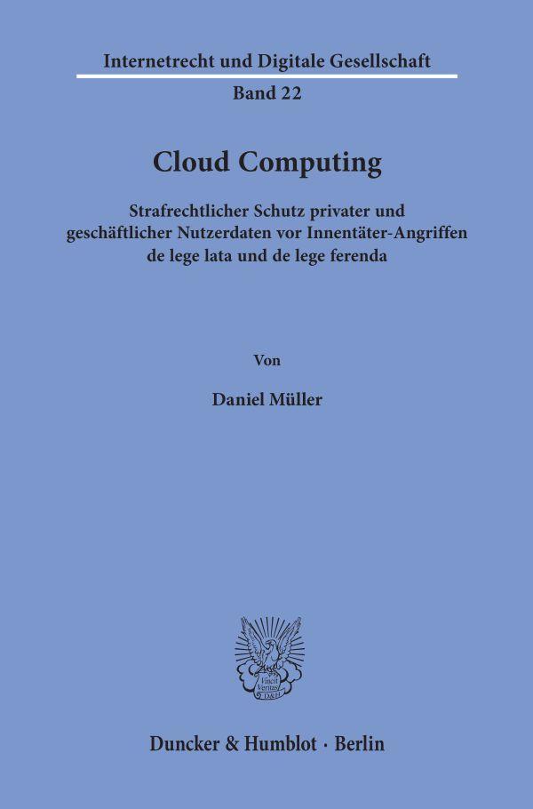 Cover: 9783428157471 | Cloud Computing. | Daniel Müller | Taschenbuch | 475 S. | Deutsch