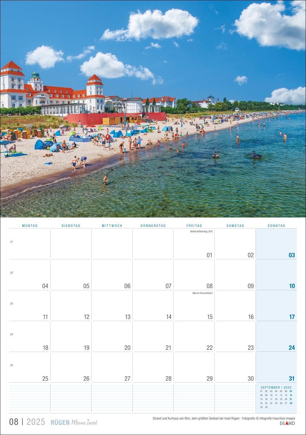 Bild: 9783964023483 | Rügen ...meine Insel Kalender 2025 | Eiland | Kalender | 13 S. | 2025