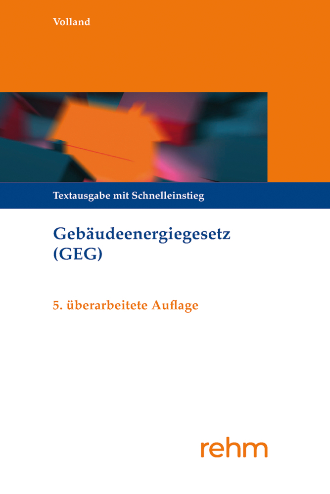 Cover: 9783807328508 | Gebäudeenergiegesetz (GEG) | Textausgabe mit Schnelleinstieg | Volland