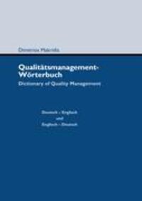 Cover: 9783839175675 | Qualitätsmanagement-Wörterbuch | Dictionary of Quality Management