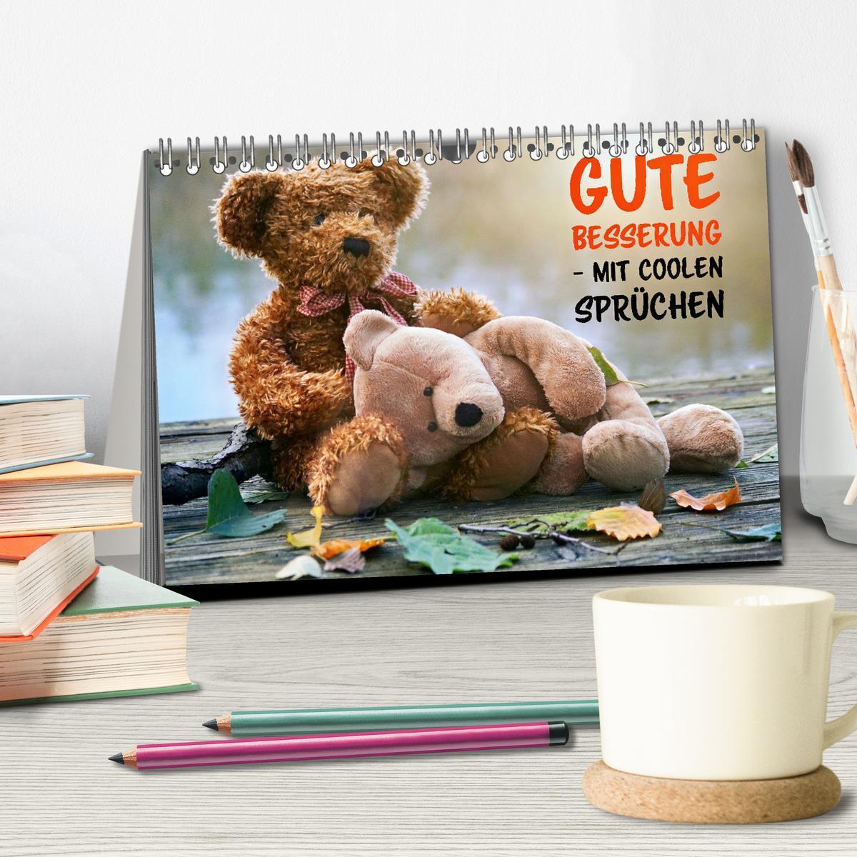 Bild: 9783457127681 | Gute Besserung - mit coolen Sprüchen (Tischkalender 2025 DIN A5...