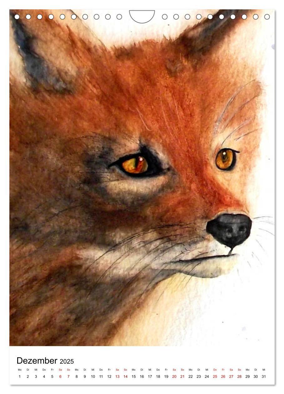 Bild: 9783435992652 | Tiere in Aquarell 2025 - von Ruth Trinczek (Wandkalender 2025 DIN...