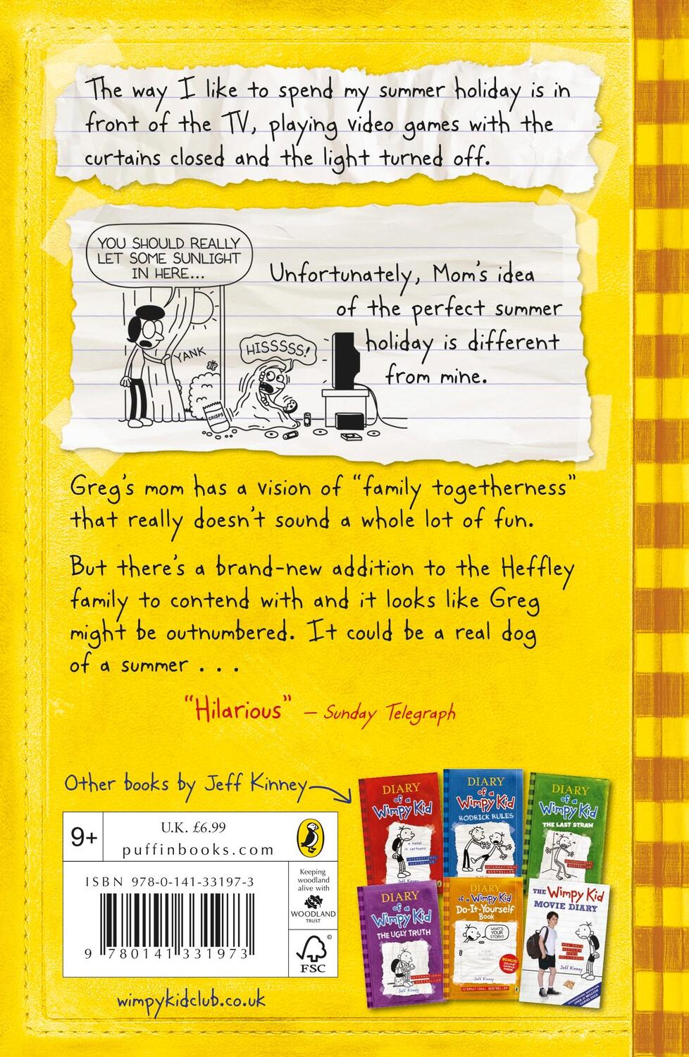 Rückseite: 9780141331973 | Diary of A Wimpy Kid 04: Dog Days | Jeff Kinney | Taschenbuch | 220 S.