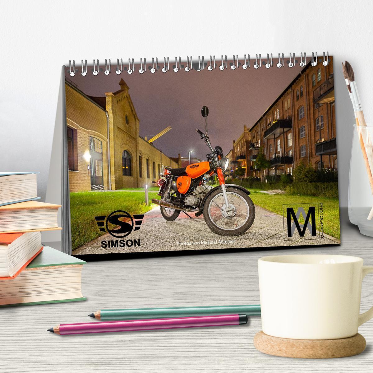 Bild: 9783435001842 | Simson S51c (Tischkalender 2025 DIN A5 quer), CALVENDO Monatskalender