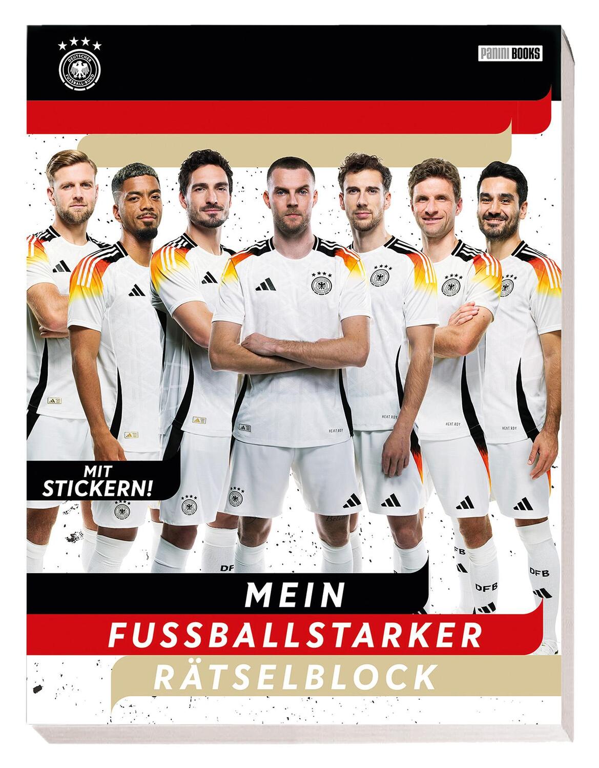 Cover: 9783833244681 | DFB: Mein fußballstarker Rätselblock | Block mit Stickerseite | Panini