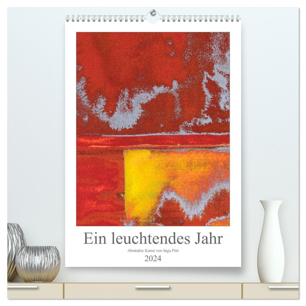 Cover: 9783675860605 | Ein leuchtendes Jahr: Abstrakte Kunst von Inga Pint (hochwertiger...