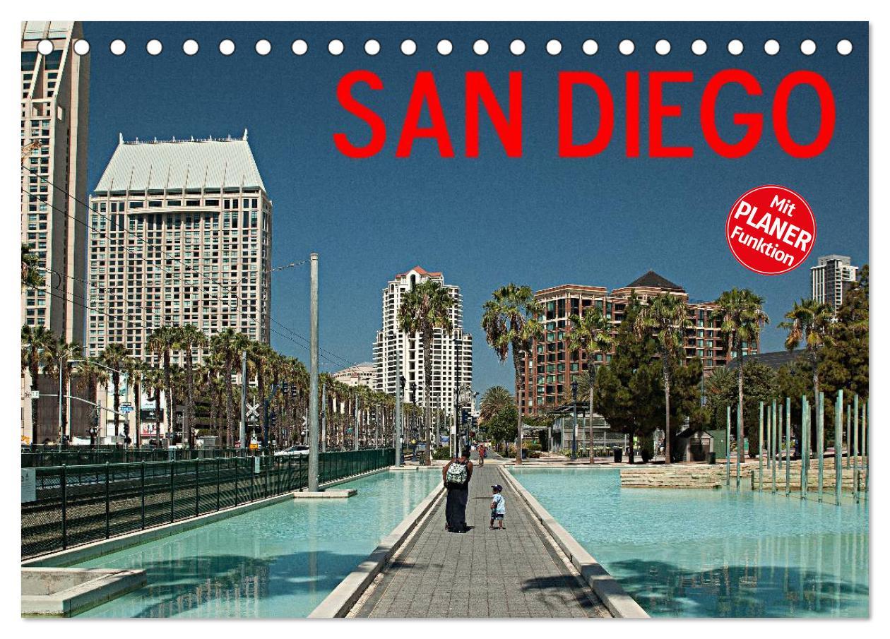 Cover: 9783435520503 | San Diego (Tischkalender 2025 DIN A5 quer), CALVENDO Monatskalender