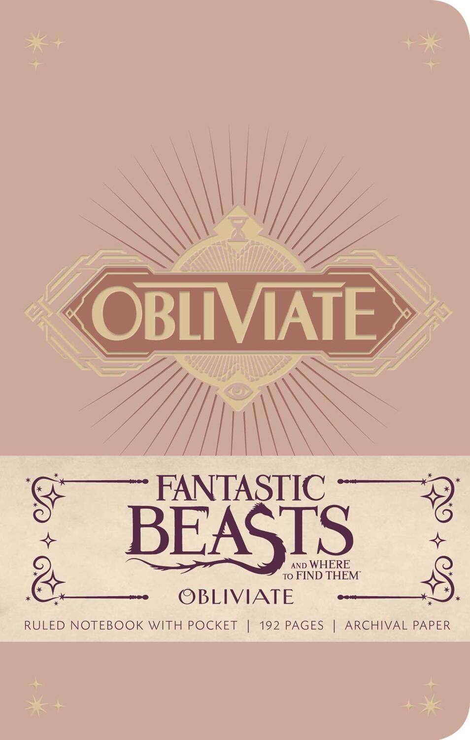 Cover: 9781608879472 | Fantastic Beasts and Where to Find Them: Obliviate Hardcover Ruled...