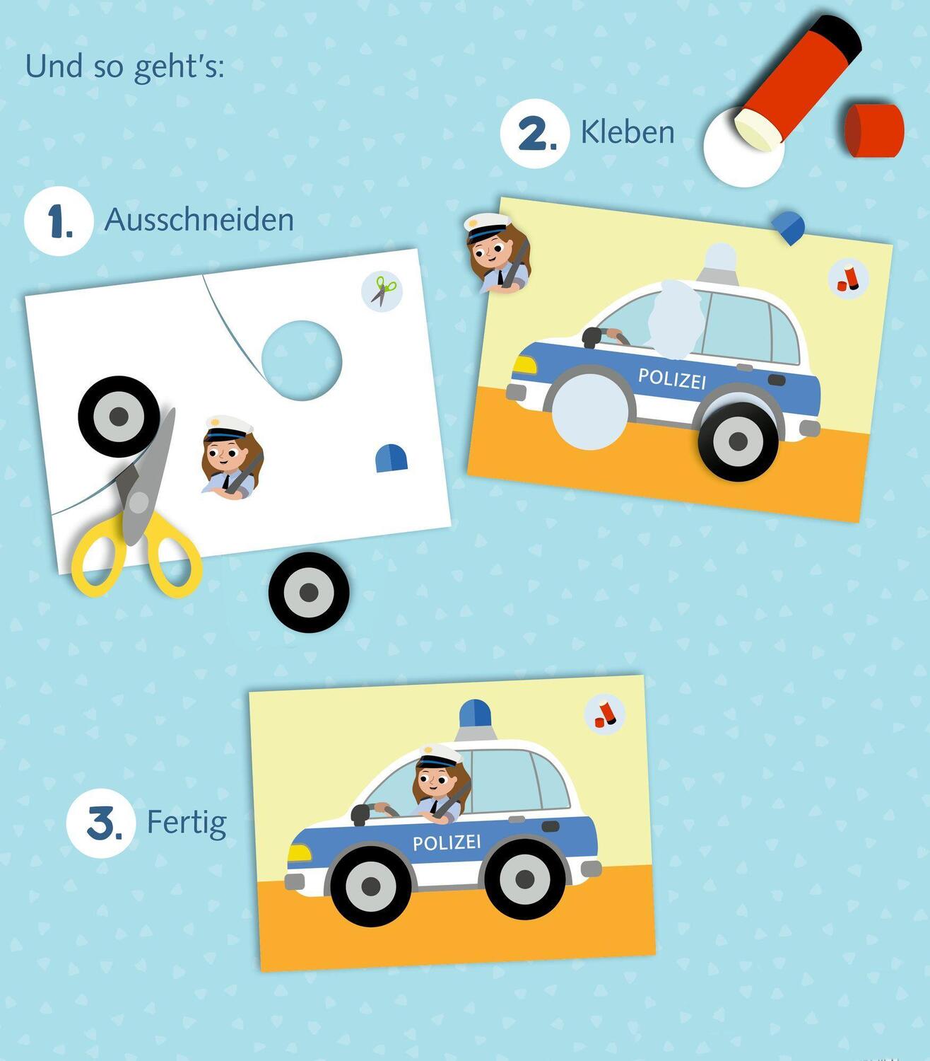 Bild: 9783649643678 | Mein kunterbunter Kindergartenblock | Schneiden &amp; Kleben (Fahrzeuge)