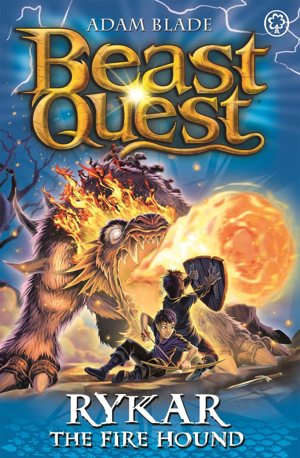 Cover: 9781408343258 | Beast Quest: Rykar the Fire Hound | Series 20 Book 4 | Adam Blade