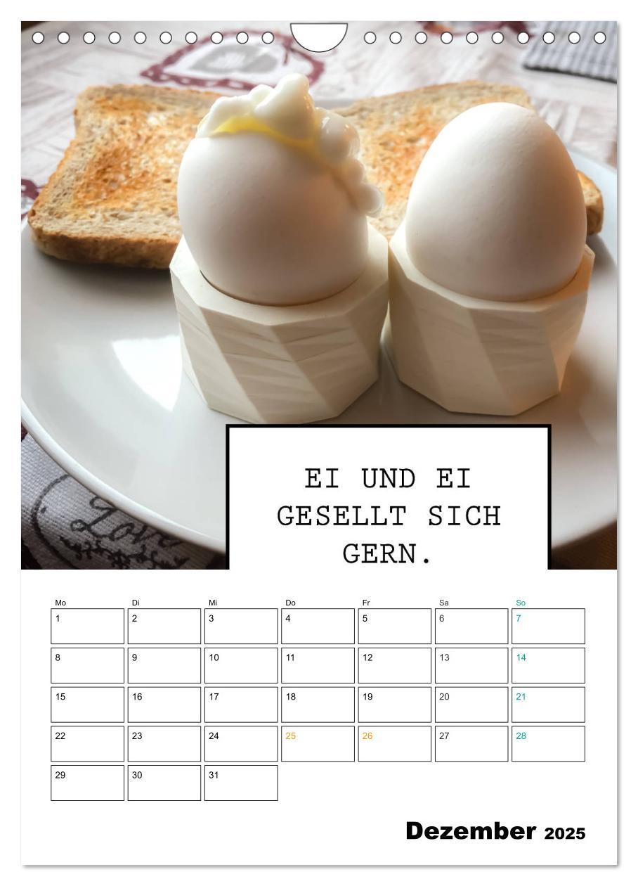 Bild: 9783435965045 | Mit Eiern durch's Jahr. (Wandkalender 2025 DIN A4 hoch), CALVENDO...