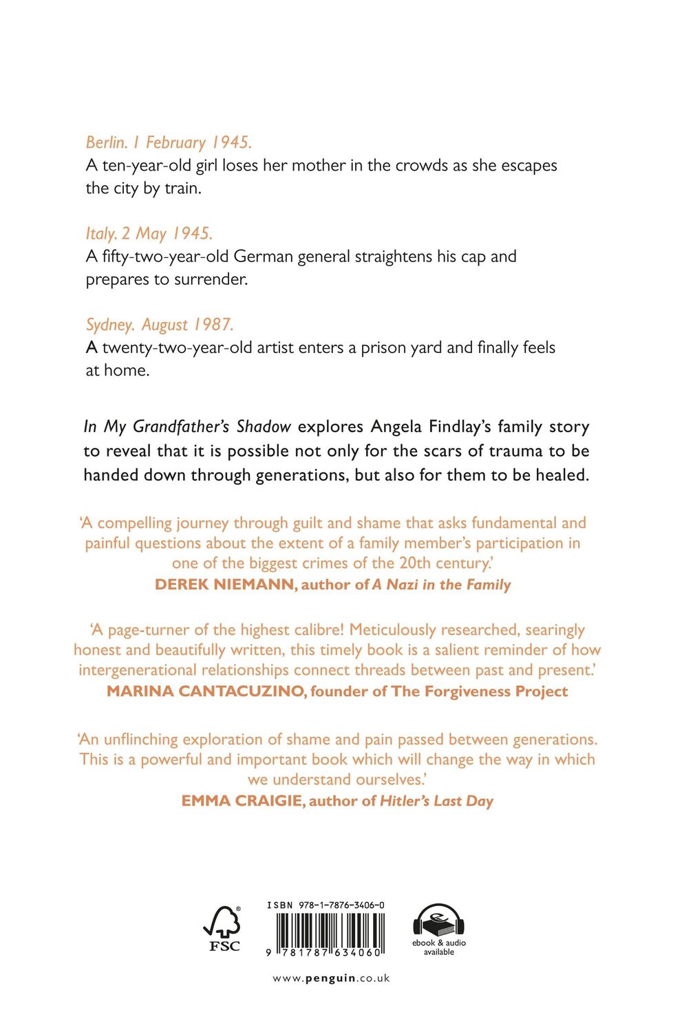 Rückseite: 9781787634060 | In My Grandfather's Shadow | Angela Findlay | Buch | Gebunden | 2022