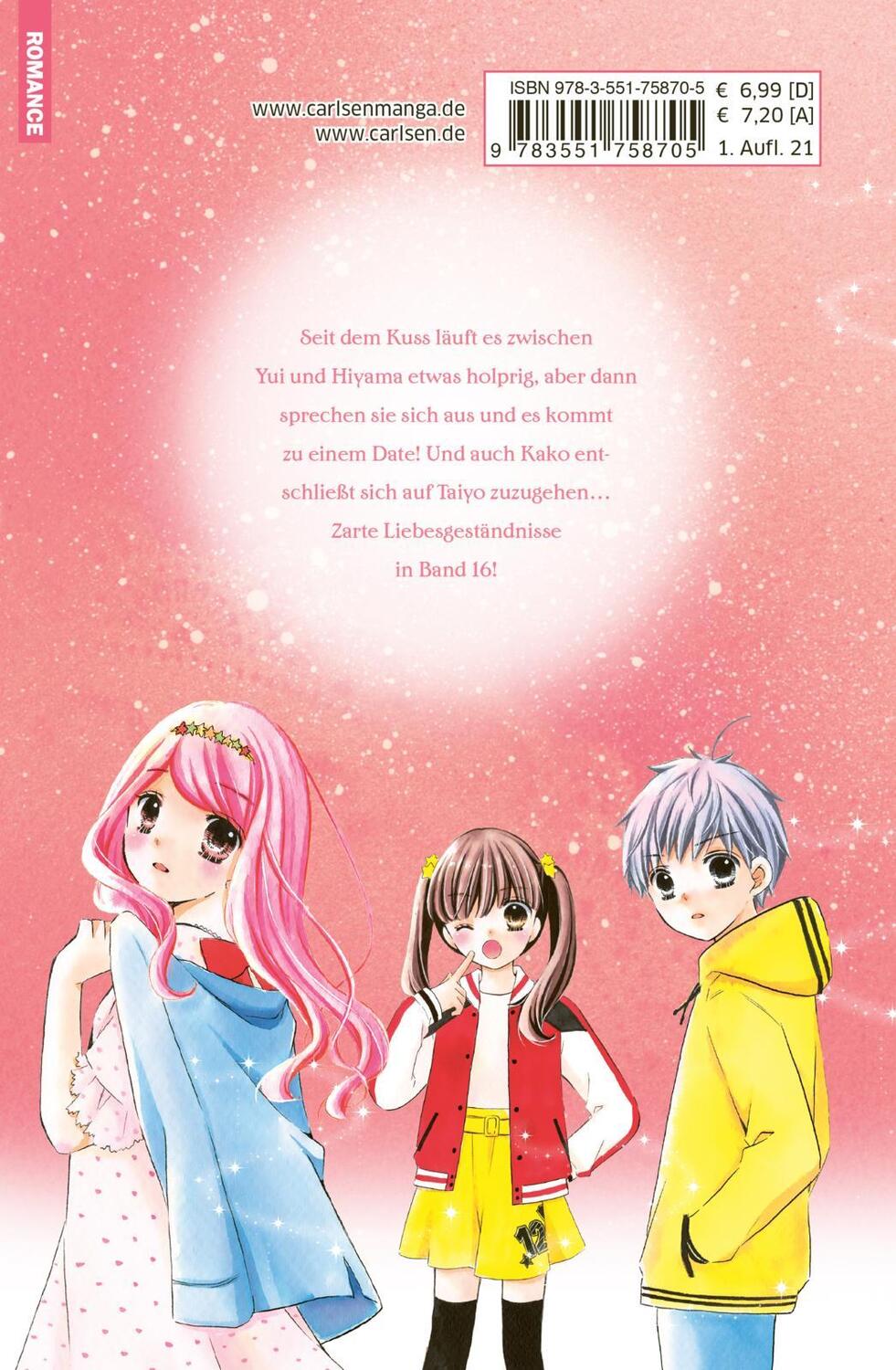 Rückseite: 9783551758705 | 12 Jahre 16 | Süße Manga-Liebesgeschichte für Mädchen ab 10 Jahren