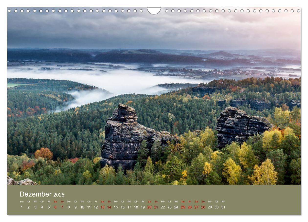 Bild: 9783383940279 | Auf den Bergen der Sächsischen Schweiz (Wandkalender 2025 DIN A3...