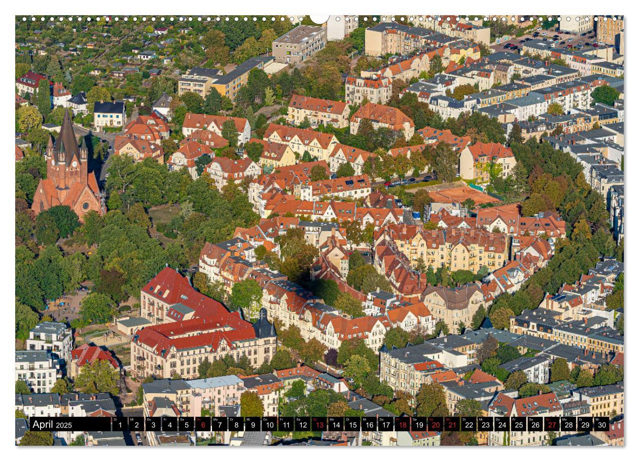 Bild: 9783435176380 | Halle an der Saale von oben (hochwertiger Premium Wandkalender 2025...