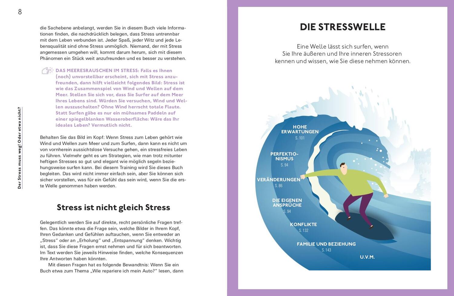 Bild: 9783747106464 | Stress positiv nutzen | Ganz locker auf der Stresswelle surfen | Buch