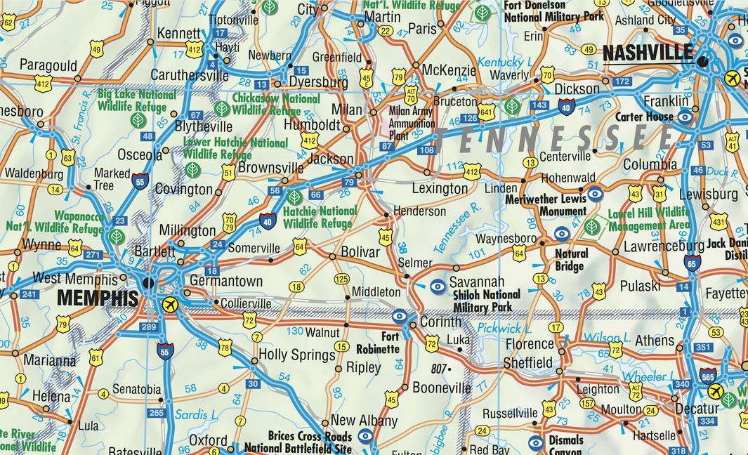 Bild: 9783866093225 | USA Southeast - The South & Florida, Borch Map | (Land-)Karte | 2001