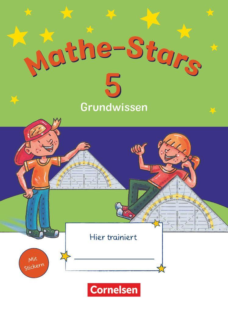 Cover: 9783060848058 | Mathe-Stars - Grundwissen - 5. Schuljahr | Übungsheft - Mit Lösungen