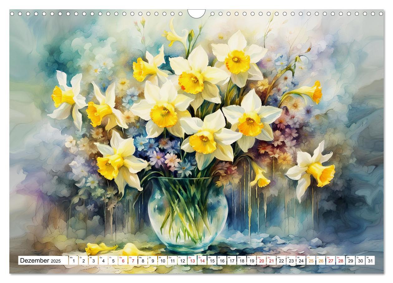 Bild: 9783383811081 | Blumenbuketts (Wandkalender 2025 DIN A3 quer), CALVENDO Monatskalender