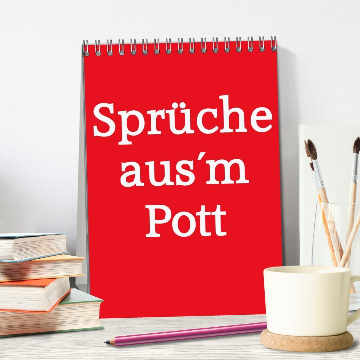 Bild: 9783457020784 | Sprüche aus´m Pott (Tischkalender 2025 DIN A5 hoch), CALVENDO...