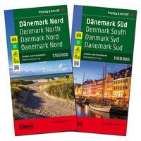 Cover: 9783707916560 | Dänemark Nord und Süd, Straßenkarten-Set 1:150.000, freytag &amp; berndt