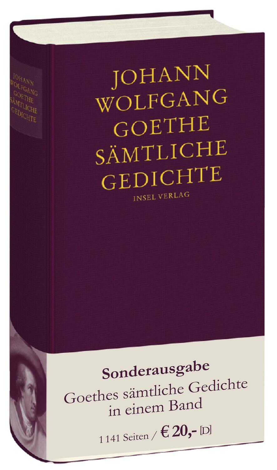 Cover: 9783458173557 | Sämtliche Gedichte | Johann Wolfgang Goethe | Buch | Deutsch | 2007
