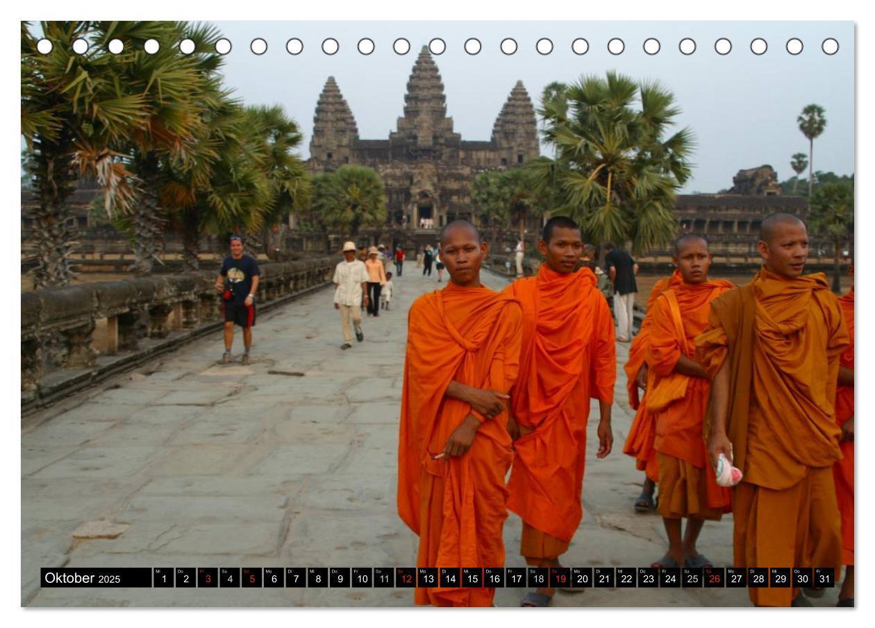 Bild: 9783435616701 | Kambodscha - Angkor Wat (Tischkalender 2025 DIN A5 quer), CALVENDO...