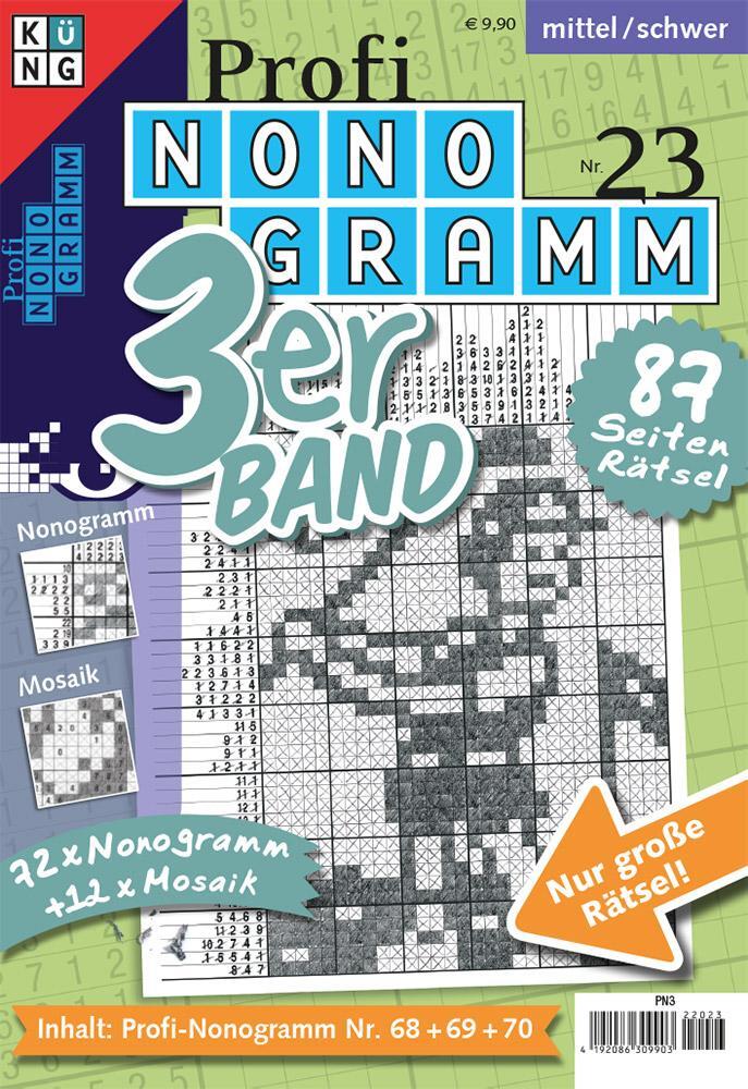 Cover: 9783905573220 | Profi-Nonogramm 3er-Band Nr. 23 | Rätsel fürs Auge | Conceptis Puzzles