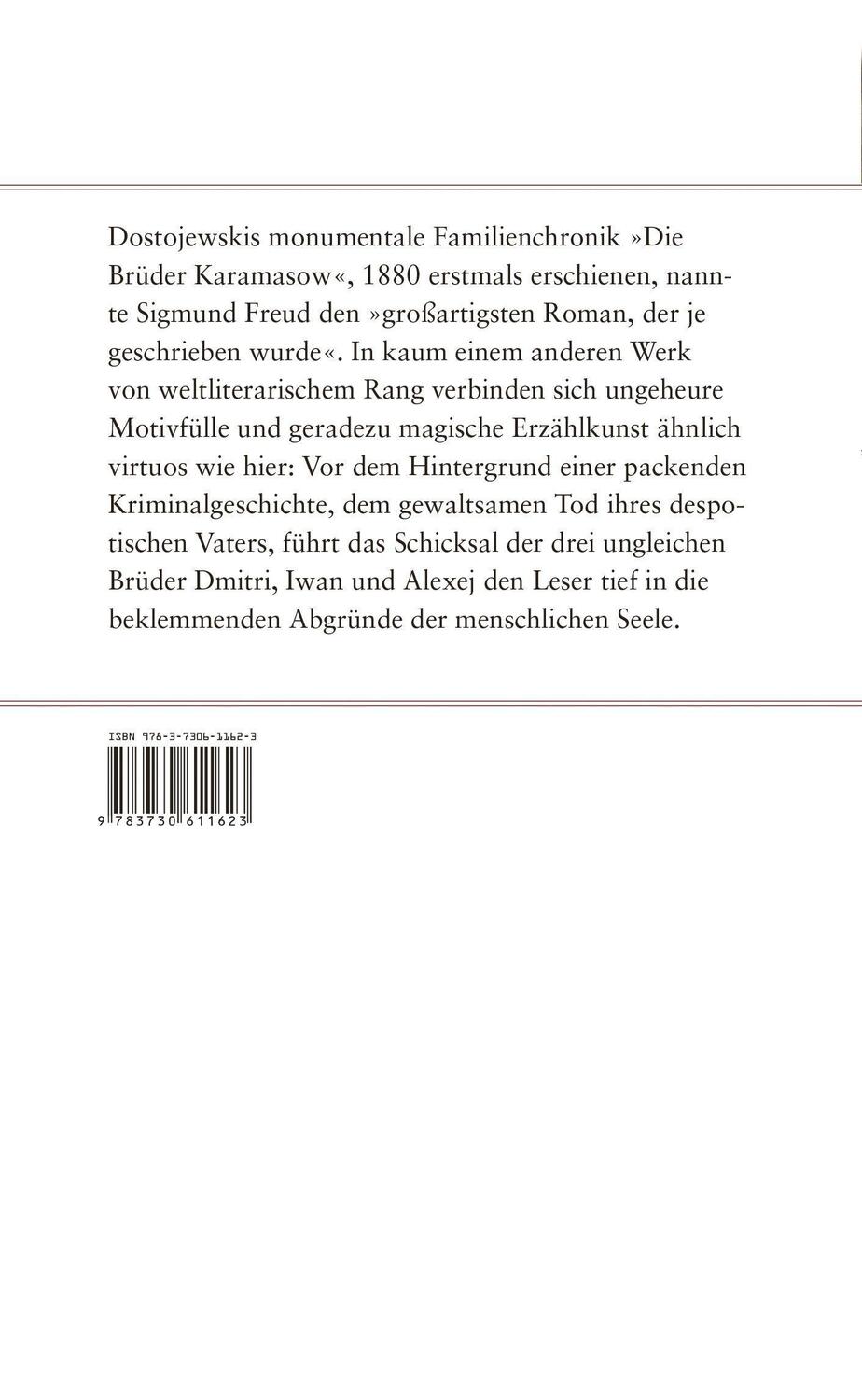 Bild: 9783730611623 | Die Brüder Karamasow | Fjodor M. Dostojewski | Buch | Deutsch | 2022