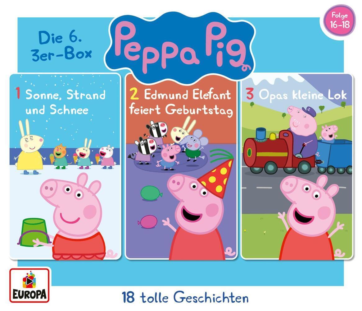 Cover: 194399436028 | Peppa Pig Hörspiele - 3er Box, 3 Audio-CD | Folgen 16-18 | Audio-CD
