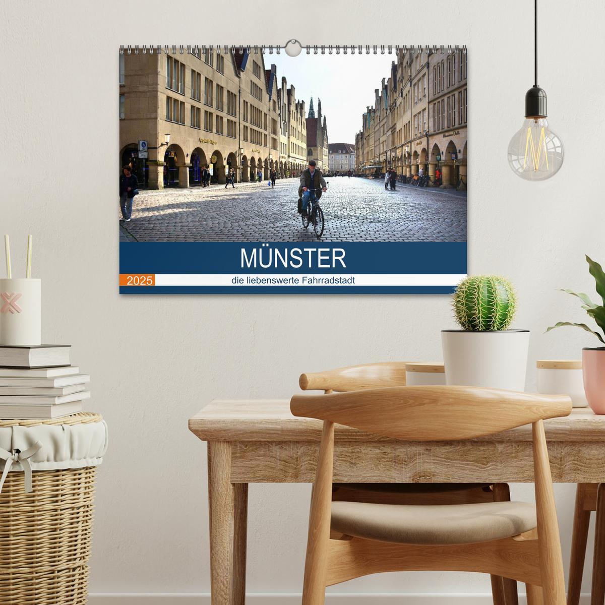 Bild: 9783435315291 | Münster - die liebenswerte Fahrradstadt (Wandkalender 2025 DIN A3...