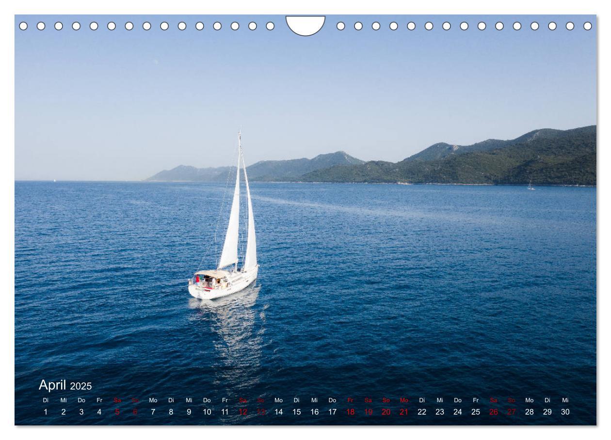 Bild: 9783435149551 | Segeln in Kroatien (Wandkalender 2025 DIN A4 quer), CALVENDO...