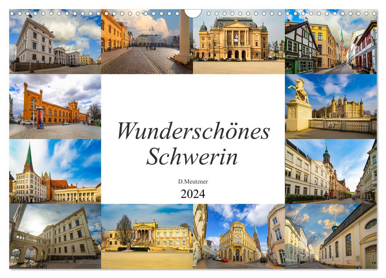 Cover: 9783383014239 | Wunderschönes Schwerin (Wandkalender 2024 DIN A3 quer), CALVENDO...
