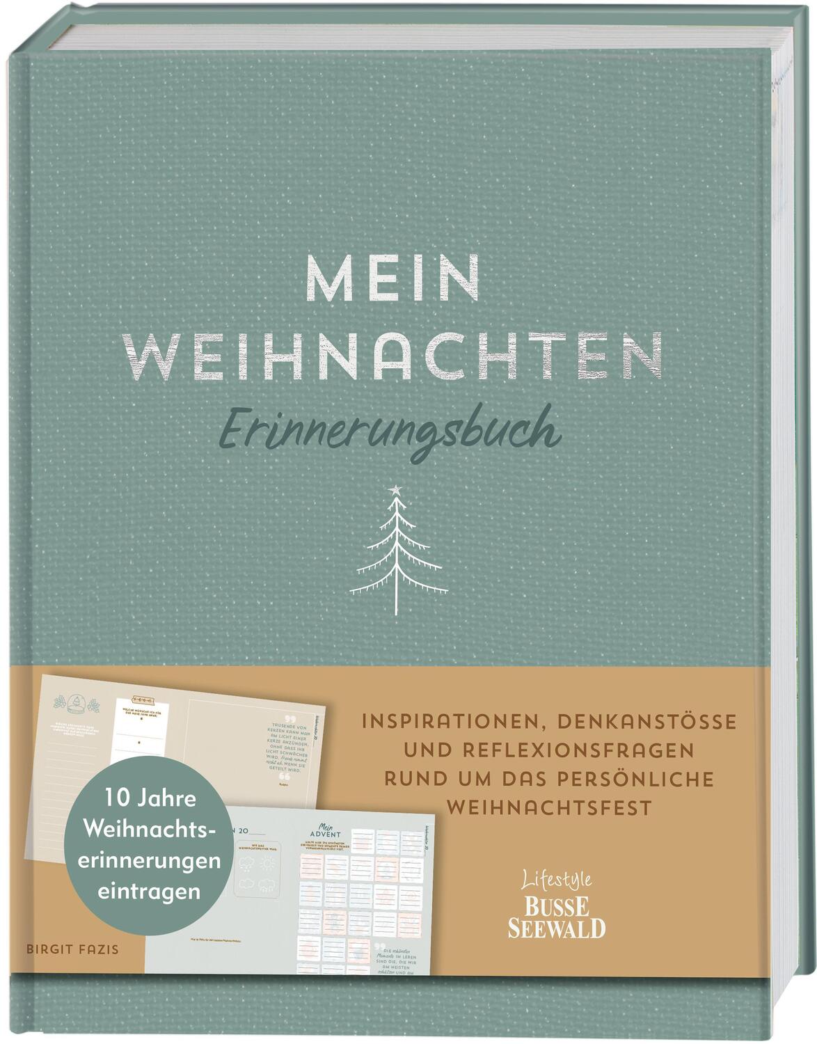 Cover: 9783735852991 | Mein Weihnachten. Erinnerungsbuch. | Birgit Fazis | Buch | 160 S.