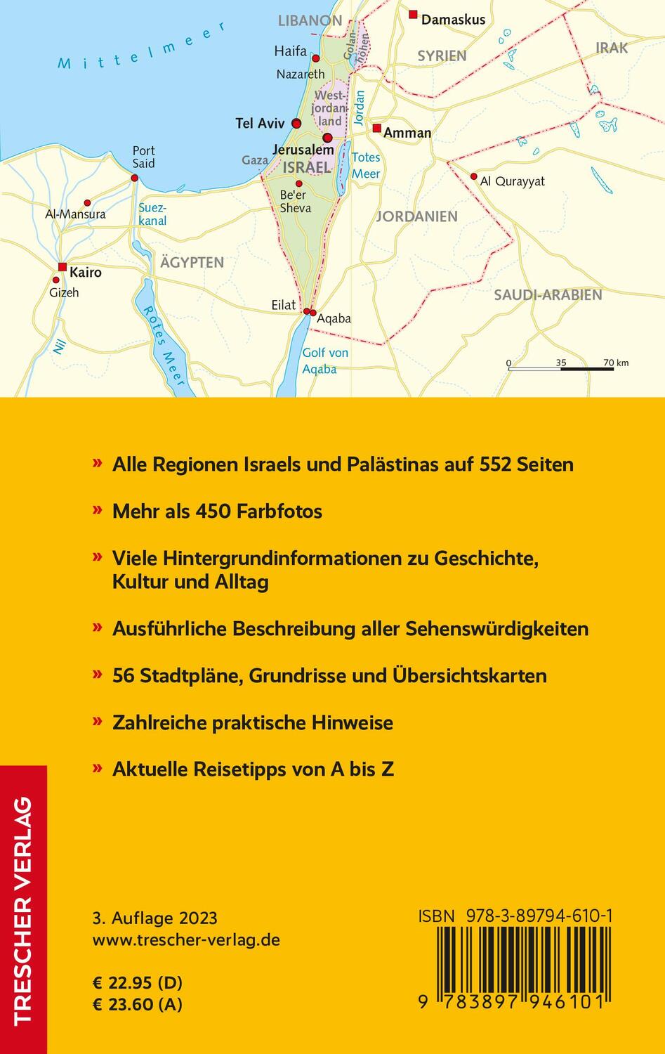 Bild: 9783897946101 | TRESCHER Reiseführer Israel und Palästina | Jens Wiegand | Taschenbuch