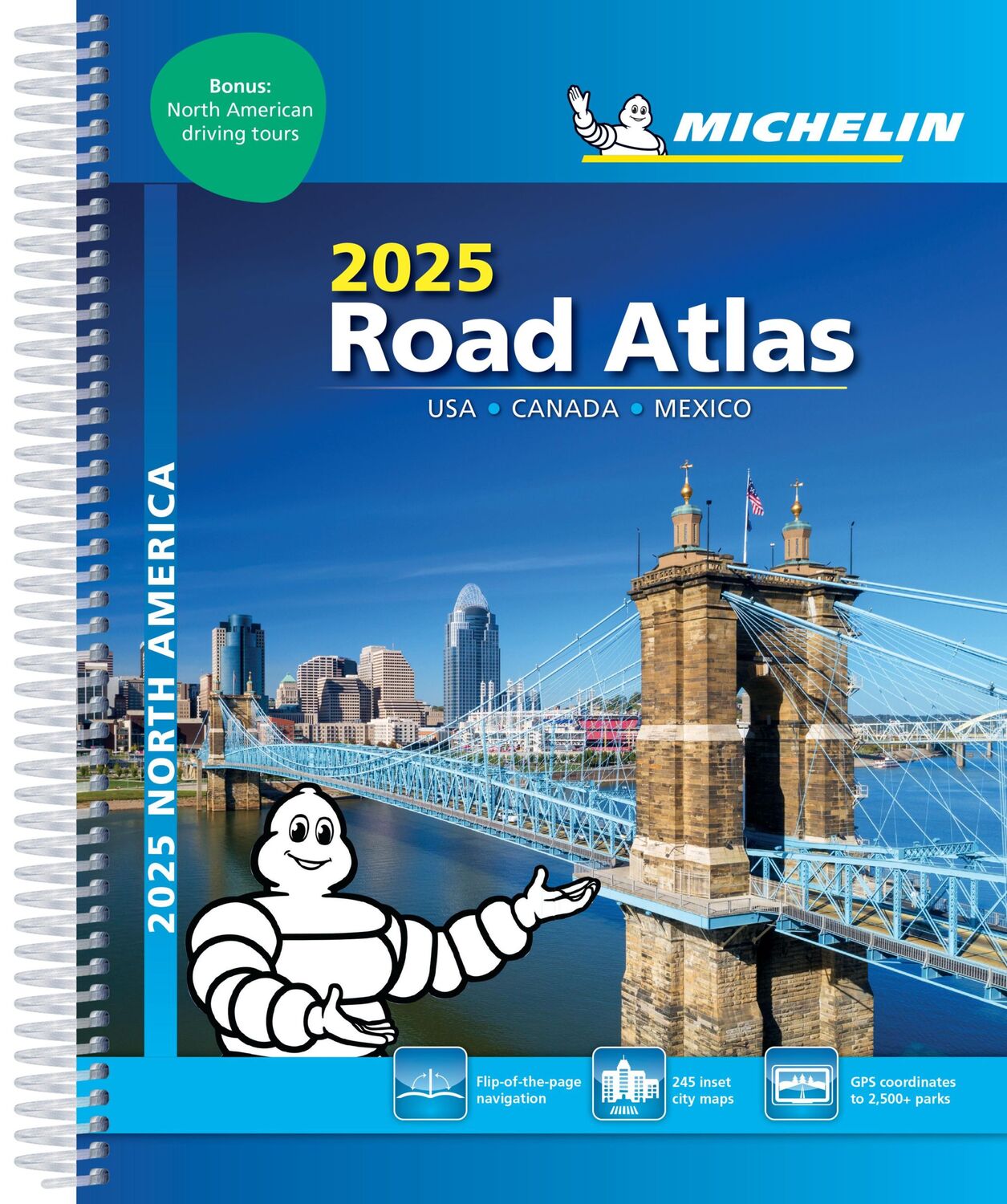 Cover: 9782067263055 | Michelin North America Road Atlas 2025 | USA - Canada - Mexico | Buch