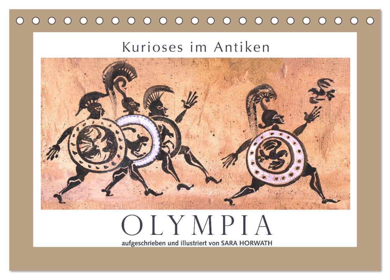 Cover: 9783435192106 | Kurioses im Antiken Olympia (Tischkalender 2025 DIN A5 quer),...