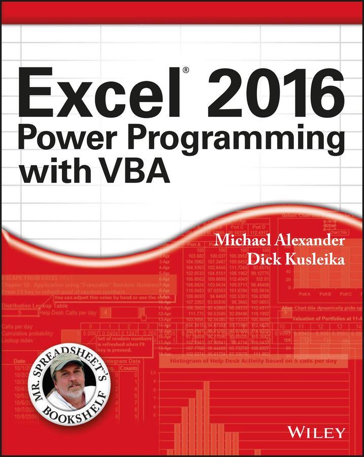 Cover: 9781119067726 | Excel 2016 Power Programming with VBA | Michael Alexander (u. a.)