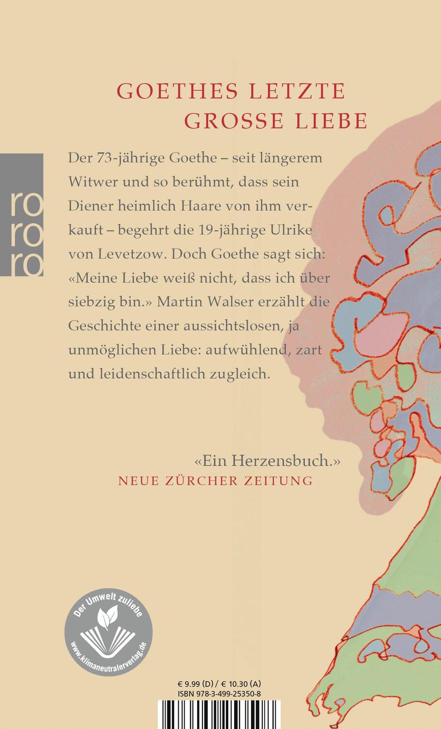 Rückseite: 9783499253508 | Ein liebender Mann | Martin Walser | Taschenbuch | 284 S. | Deutsch